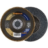 RHODIUS TOPline LSZ FB Fächerschleifscheibe 115 x 22,23 mm K120 von Rhodius