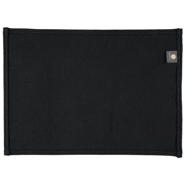 Rhomtuft - Badteppiche Plain - Farbe: schwarz - 15 - 50x70 cm