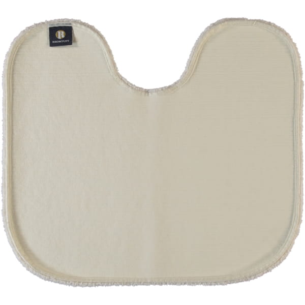 Rhomtuft - Badteppiche Aspect - Farbe: natur-jasmin - 20 - Toilettenvorlage mit Ausschnitt 55x60 cm