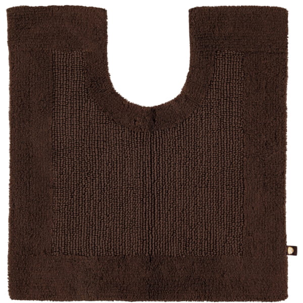 Rhomtuft - Badteppiche Prestige - Farbe: mocca - 406 - Toilettenvorlage mit Ausschnitt 60x60 cm
