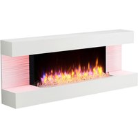 RICHEN Wandkamin Elektrischer-Kamin Hestia weiß MDF B/H/T: ca. 152x58,9x25 cm von RICHEN