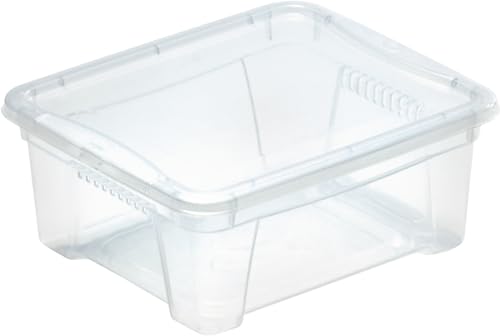 ROLLER Aufbewahrungsbox - mit Deckel - transparent - 1,9 Liter (21 x 17,5 x 9,5cm) von Mondex