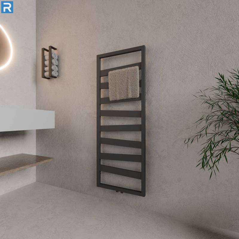 ROTHLER Design Badheizkörper Zigzag-Form Anthrazit 50 x 134 cm