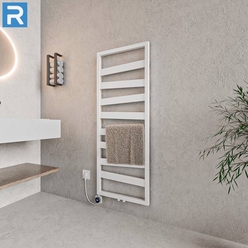 ROTHLER Design Badheizkörper Zigzag-Form Weiß 50 x 134 cm in Mischbetrieb
