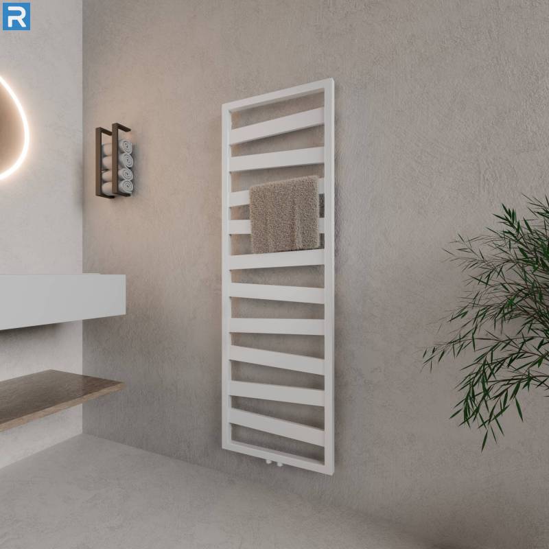 ROTHLER Design Badheizkörper Zigzag-Form Weiß 50 x 156 cm