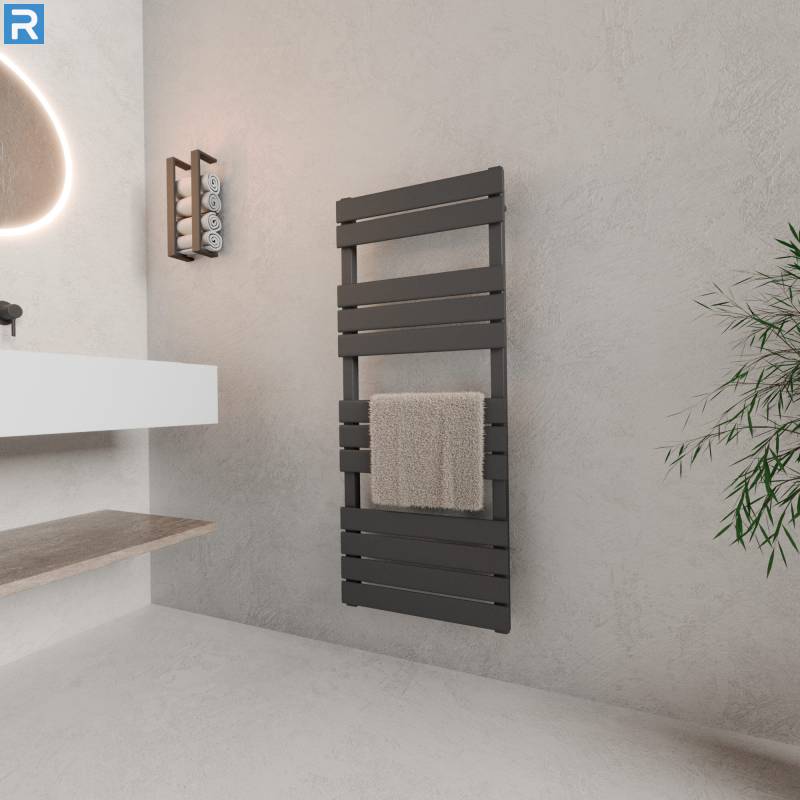 ROTHLER Design Handtuchheizkörper Mittelanschluss Anthrazit 50 x 120 cm