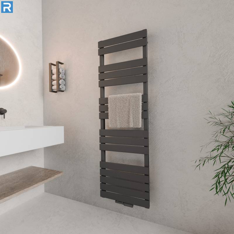 ROTHLER Design Handtuchheizkörper Mittelanschluss Anthrazit 50 x 160 cm mit Multiblock