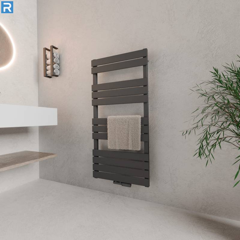 ROTHLER Design Handtuchheizkörper Mittelanschluss Anthrazit 60 x 120 cm mit Multiblock