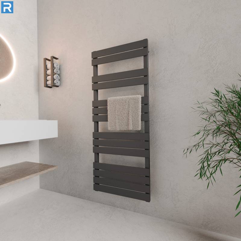 ROTHLER Design Handtuchheizkörper Mittelanschluss Anthrazit 60 x 140 cm