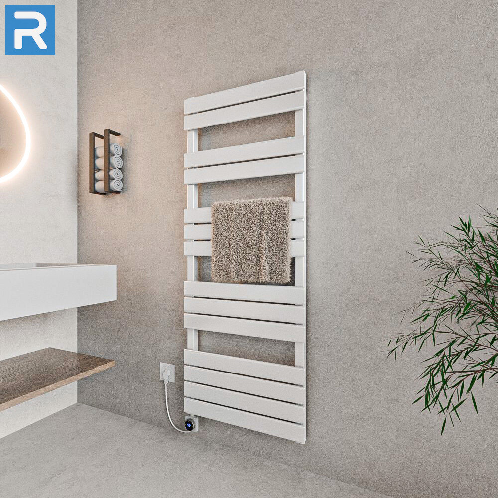 ROTHLER Design Handtuchheizkörper Mittelanschluss Weiß 50 x 140 cm in Mischbetrieb ROTHLER Design Handtuchheizkörper Mittelanschluss Weiß 50 x 140 cm in Mischbetrieb