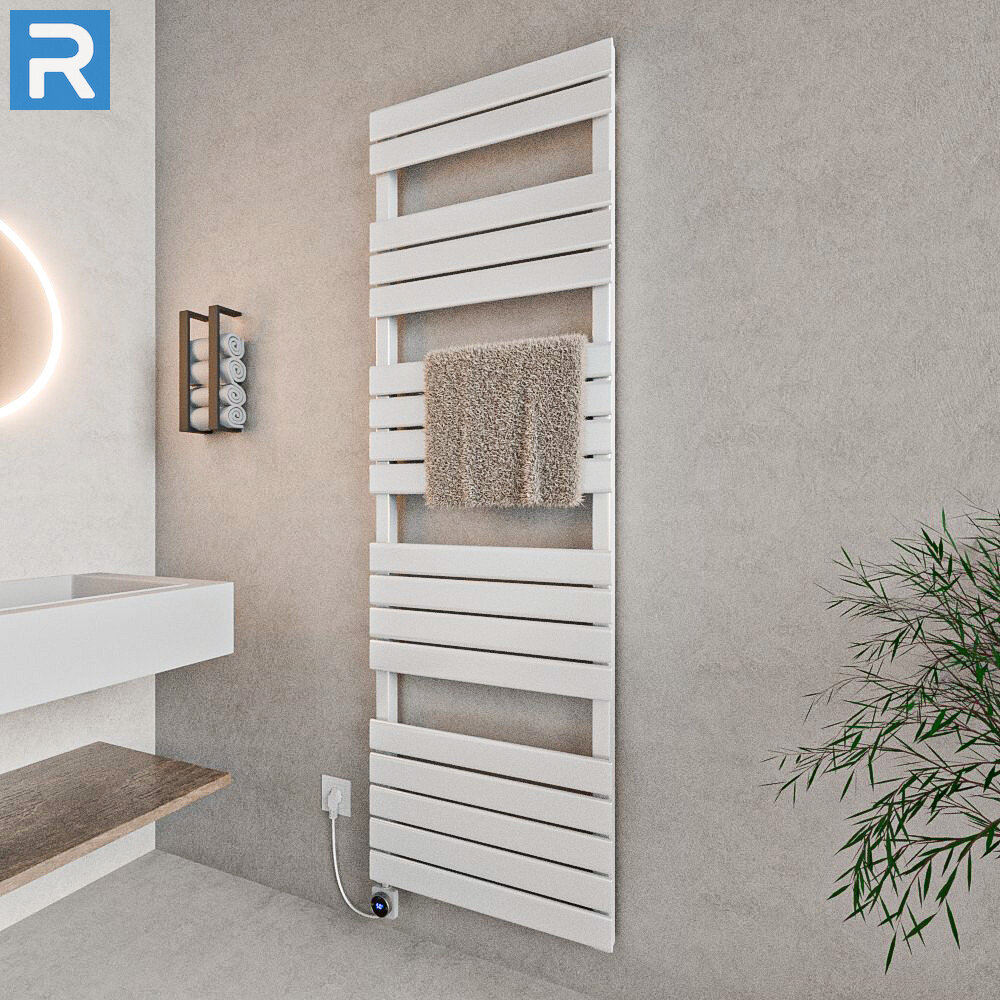 ROTHLER Design Handtuchheizkörper Mittelanschluss Weiß 50 x 180 cm in Mischbetrieb ROTHLER Design Handtuchheizkörper Mittelanschluss Weiß 50 x 180 cm in Mischbetrieb