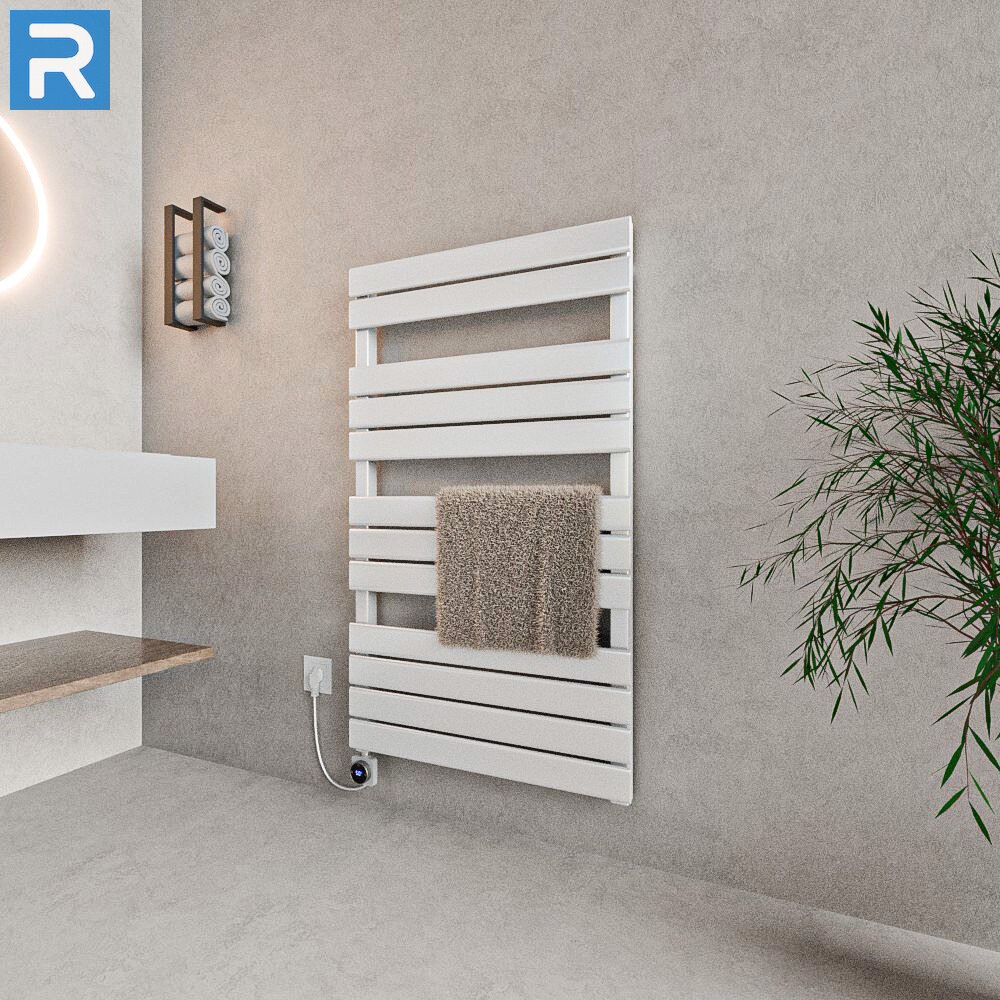 ROTHLER Design Handtuchheizkörper Mittelanschluss Weiß 60 x 120 cm in Mischbetrieb ROTHLER Design Handtuchheizkörper Mittelanschluss Weiß 60 x 120 cm in Mischbetrieb