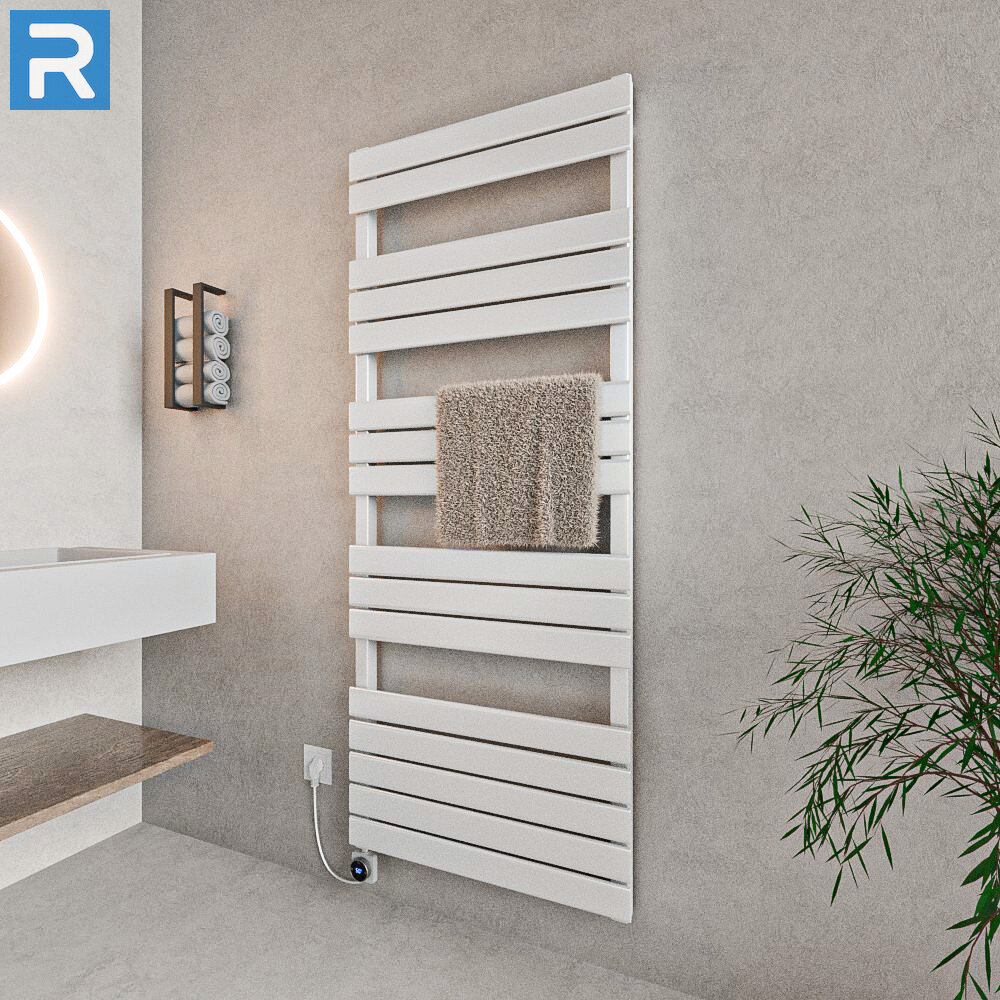 ROTHLER Design Handtuchheizkörper Mittelanschluss Weiß 60 x 160 cm in Mischbetrieb ROTHLER Design Handtuchheizkörper Mittelanschluss Weiß 60 x 160 cm in Mischbetrieb