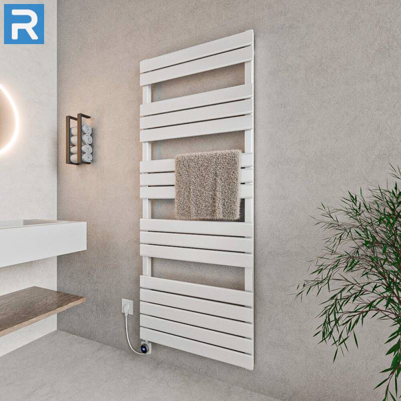 ROTHLER Design Handtuchheizkörper Mittelanschluss Weiß 60 x 160 cm in Mischbetrieb