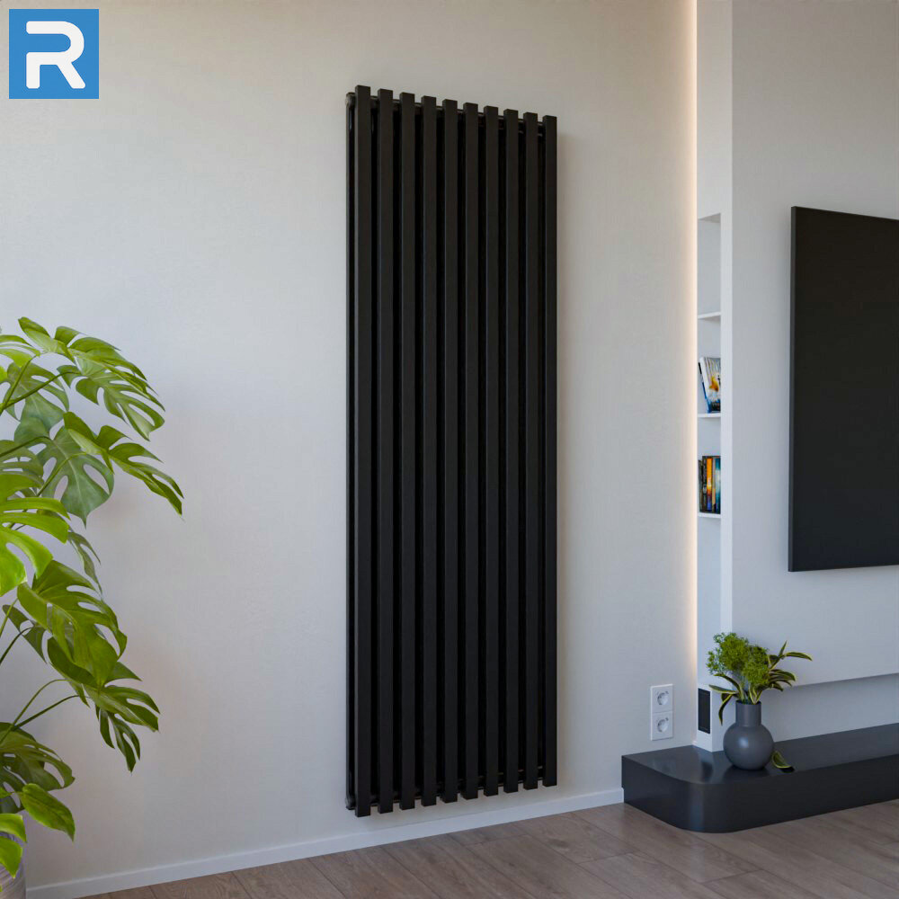 ROTHLER Design Paneelheizkörper Flachheizkörper Vertikal Doppellagig Schwarz 60cm 180 cm ROTHLER Design Paneelheizkörper Flachheizkörper Vertikal Doppellagig Schwarz 60cm 180 cm
