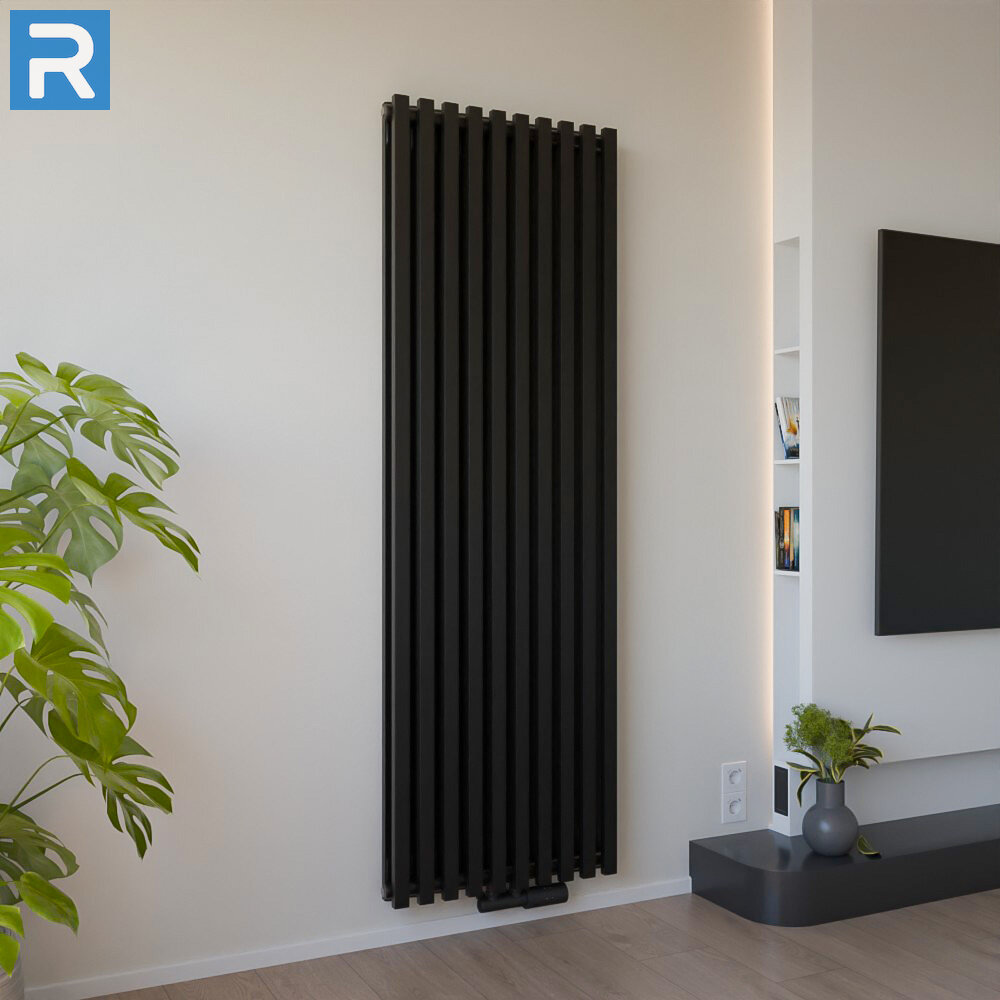 ROTHLER Design Paneelheizkörper Flachheizkörper Vertikal Doppellagig Schwarz 60cm 180 cm mit Multiblock ROTHLER Design Paneelheizkörper Flachheizkörper Vertikal Doppellagig Schwarz 60cm 180 cm mit Multiblock