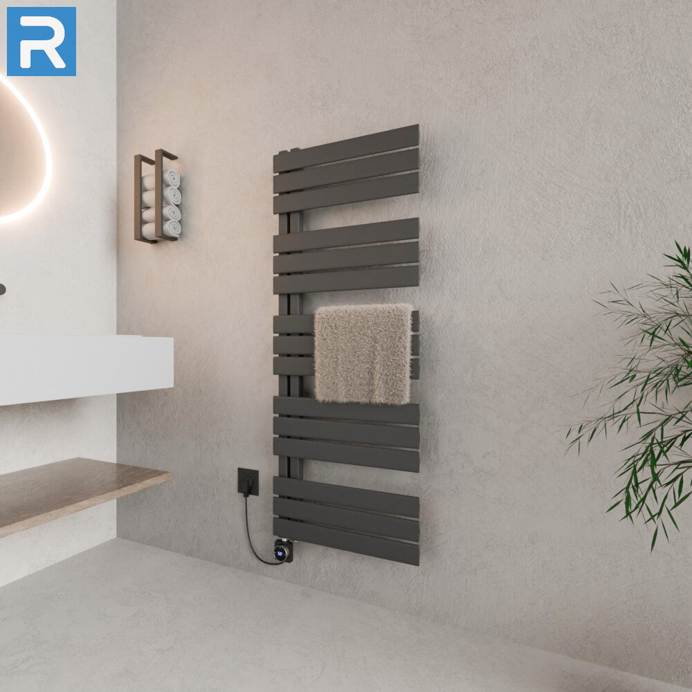 ROTHLER Elektrischer Design Handtuchheizkörper Badheizkörper Anthrazit 60 x 140 cm Befüllt ROTHLER Elektrischer Design Handtuchheizkörper Badheizkörper Anthrazit 60 x 140 cm Befüllt