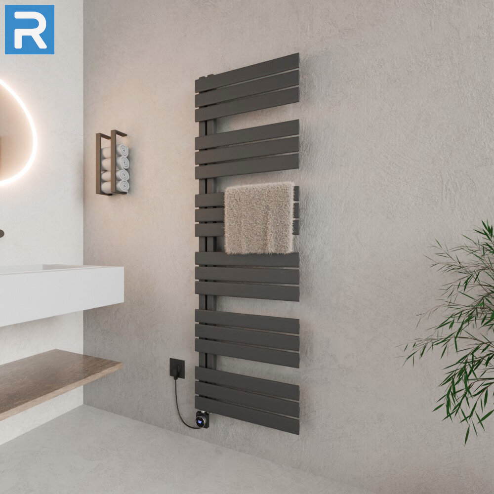 ROTHLER Elektrischer Design Handtuchheizkörper Badheizkörper Anthrazit 60 x 164 cm Befüllt ROTHLER Elektrischer Design Handtuchheizkörper Badheizkörper Anthrazit 60 x 164 cm Befüllt