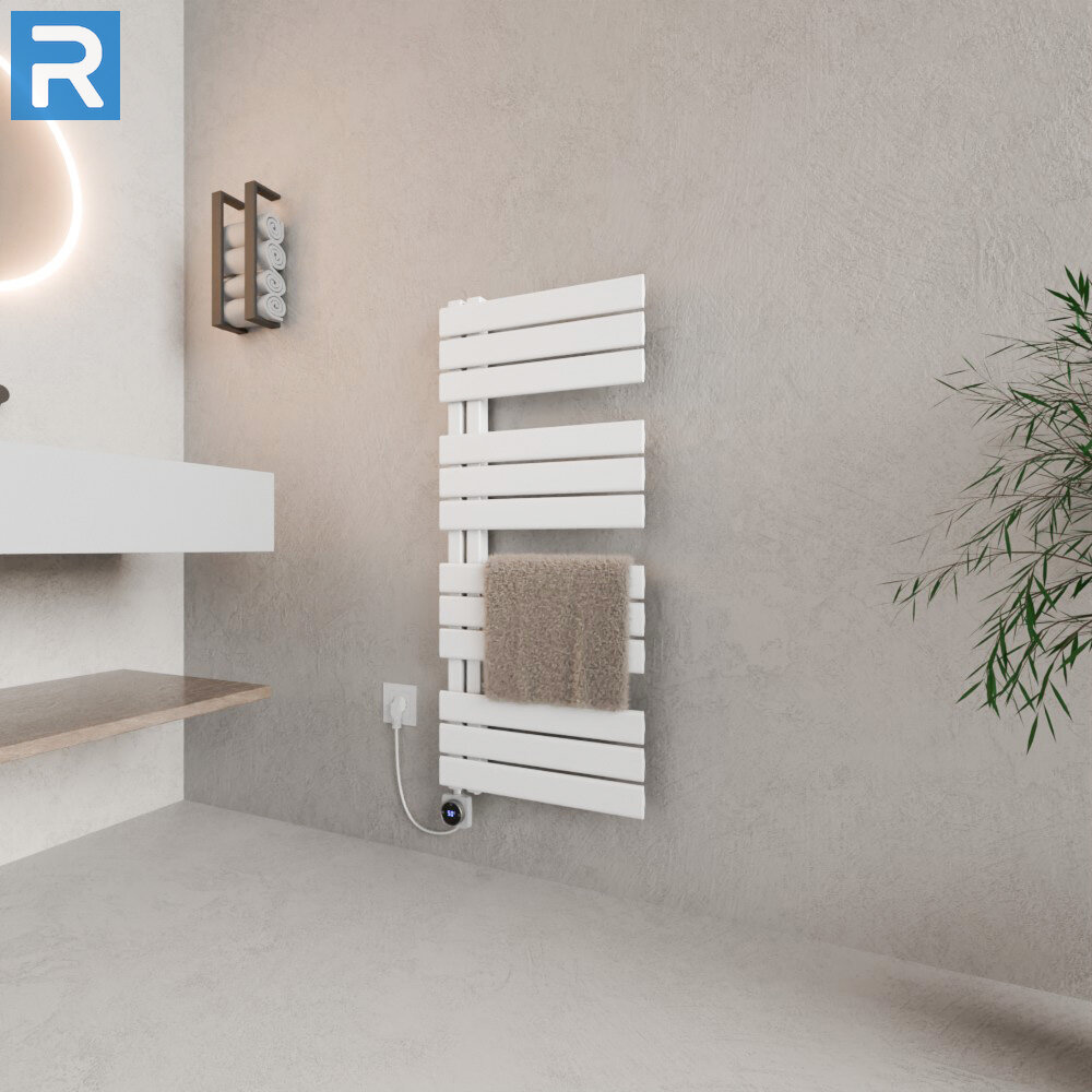 ROTHLER Elektrischer Design Handtuchheizkörper Badheizkörper Weiß 50 x 115 cm ROTHLER Elektrischer Design Handtuchheizkörper Badheizkörper Weiß 50 x 115 cm