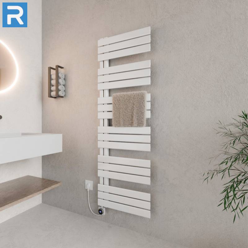 ROTHLER Elektrischer Design Handtuchheizkörper Badheizkörper Weiß 60 x 164 cm