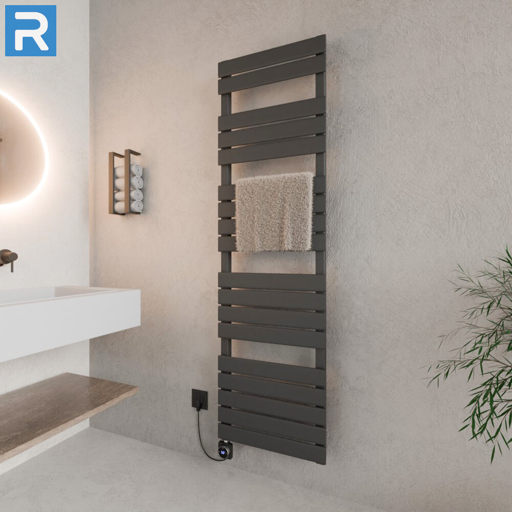 ROTHLER Elektrischer Design Handtuchheizkörper Mittelanschluss Anthrazit 50 x 180 cm Befüllt ROTHLER Elektrischer Design Handtuchheizkörper Mittelanschluss Anthrazit 50 x 180 cm Befüllt