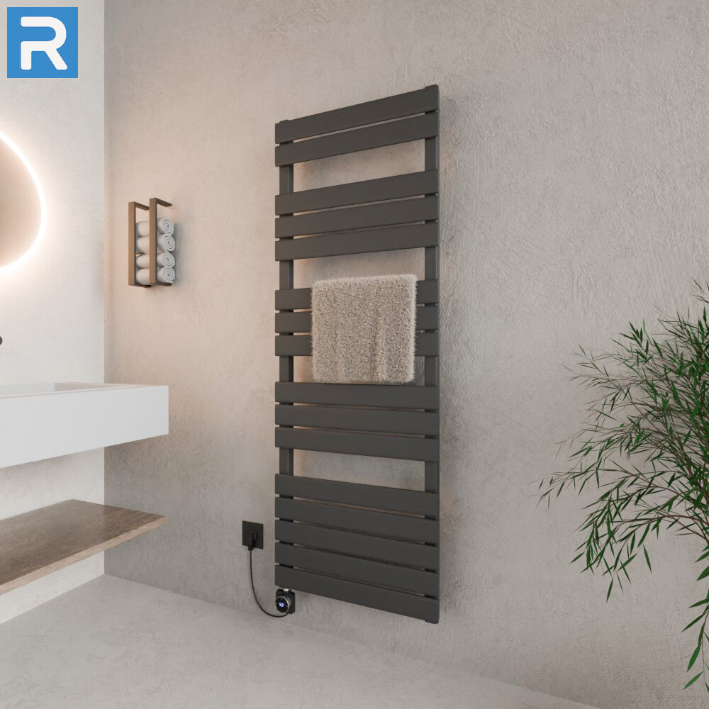 ROTHLER Elektrischer Design Handtuchheizkörper Mittelanschluss Anthrazit 60 x 160 cm mit Thermoflüssigkeit ROTHLER Elektrischer Design Handtuchheizkörper Mittelanschluss Anthrazit 60 x 160 cm mit Thermoflüssigkeit