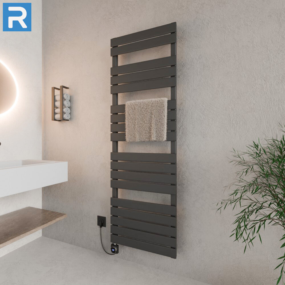 ROTHLER Elektrischer Design Handtuchheizkörper Mittelanschluss Anthrazit 60 x 180 cm Befüllt ROTHLER Elektrischer Design Handtuchheizkörper Mittelanschluss Anthrazit 60 x 180 cm Befüllt