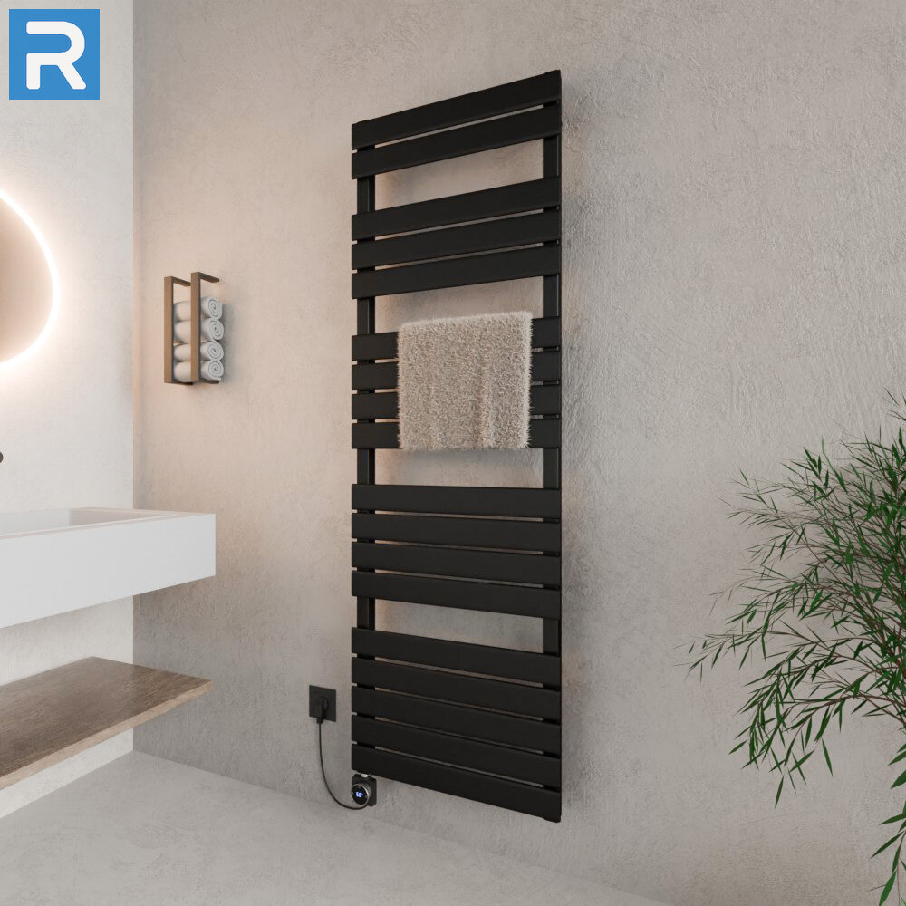ROTHLER Elektrischer Design Handtuchheizkörper Mittelanschluss Schwarz 60 x 180 cm Befüllt ROTHLER Elektrischer Design Handtuchheizkörper Mittelanschluss Schwarz 60 x 180 cm Befüllt