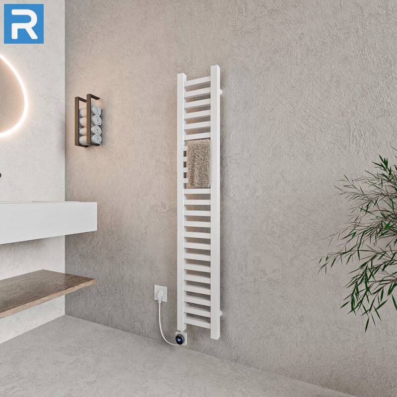 ROTHLER Elektrischer Design-Handtuchleiter Heizkörper Weiß 20 x 140 cm