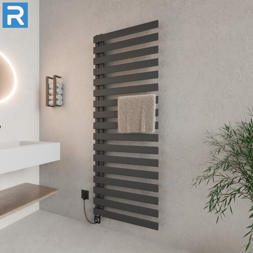 ROTHLER Elektrischer Premium Handtuchheizkörper Badheizkörper Anthrazit 60 x 183 cm mit Thermoflüssigkeit ROTHLER Elektrischer Premium Handtuchheizkörper Badheizkörper Anthrazit 60 x 183 cm mit Thermoflüssigkeit