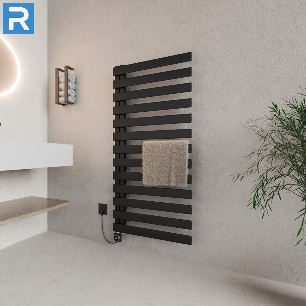 ROTHLER Elektrischer Premium Handtuchheizkörper Badheizkörper Schwarz 60 x 140 cm Befüllt ROTHLER Elektrischer Premium Handtuchheizkörper Badheizkörper Schwarz 60 x 140 cm Befüllt