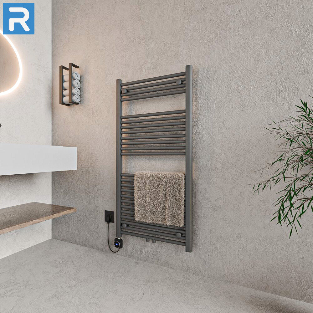 ROTHLER Handtuchheizkörper Badheizkörper Handtuchwärmer Anthrazit Mittelanschluss 60 x 120 cm in Mischbetrieb ROTHLER Handtuchheizkörper Badheizkörper Handtuchwärmer Anthrazit Mittelanschluss 60 x 120 cm in Mischbetrieb