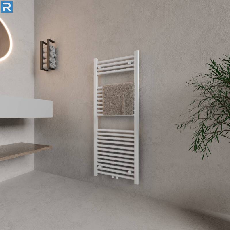 ROTHLER Handtuchheizkörper Badheizkörper Handtuchwärmer Mittelanschluss Weiß 60 x 120 cm
