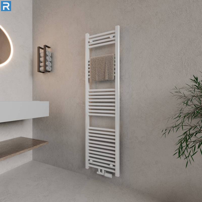 ROTHLER Handtuchheizkörper Badheizkörper Handtuchwärmer Weiß Mittelanschluss 50 x 160 cm mit Multiblock