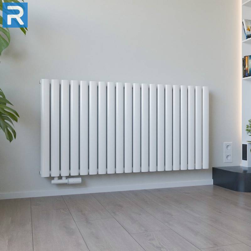 ROTHLER Paneelheizkörper Flachheizkörper Katzenauge Horizontal Doppellagig Weiß 120 x 60 mit Multiblock