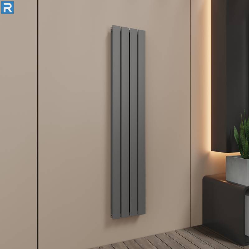 ROTHLER Paneelheizkörper Flachheizkörper Vertikal Doppellagig Anthrazit 30 x 160 cm