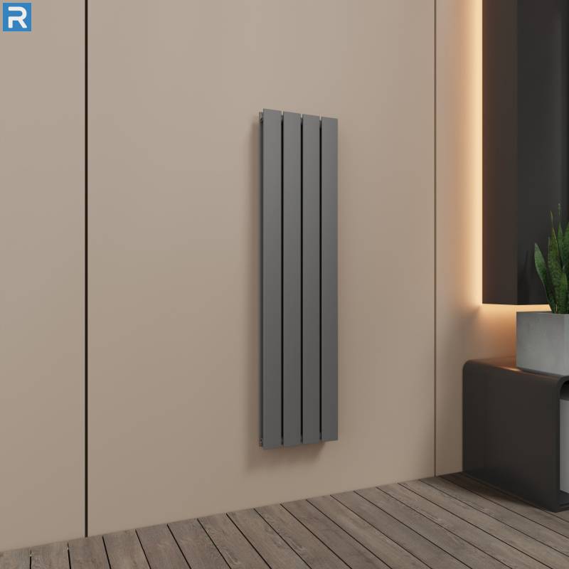 ROTHLER Paneelheizkörper Flachheizkörper Vertikal Doppellagig Anthrazit 30 x 180 cm