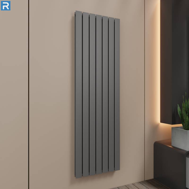 ROTHLER Paneelheizkörper Flachheizkörper Vertikal Doppellagig Anthrazit 53 x 180 cm