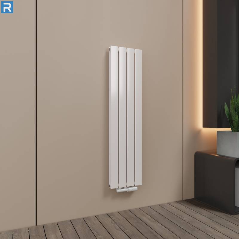 ROTHLER Paneelheizkörper Flachheizkörper Vertikal Doppellagig Weiß 30 x 120 cm mit Multiblock