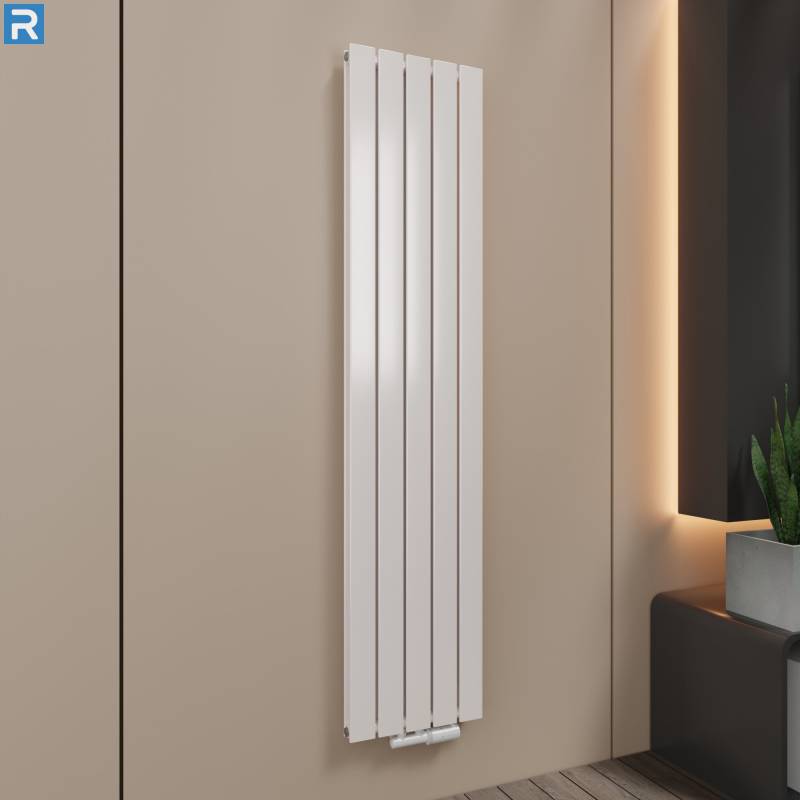 ROTHLER Paneelheizkörper Flachheizkörper Vertikal Doppellagig Weiß 38 x180 cm mit Multiblock