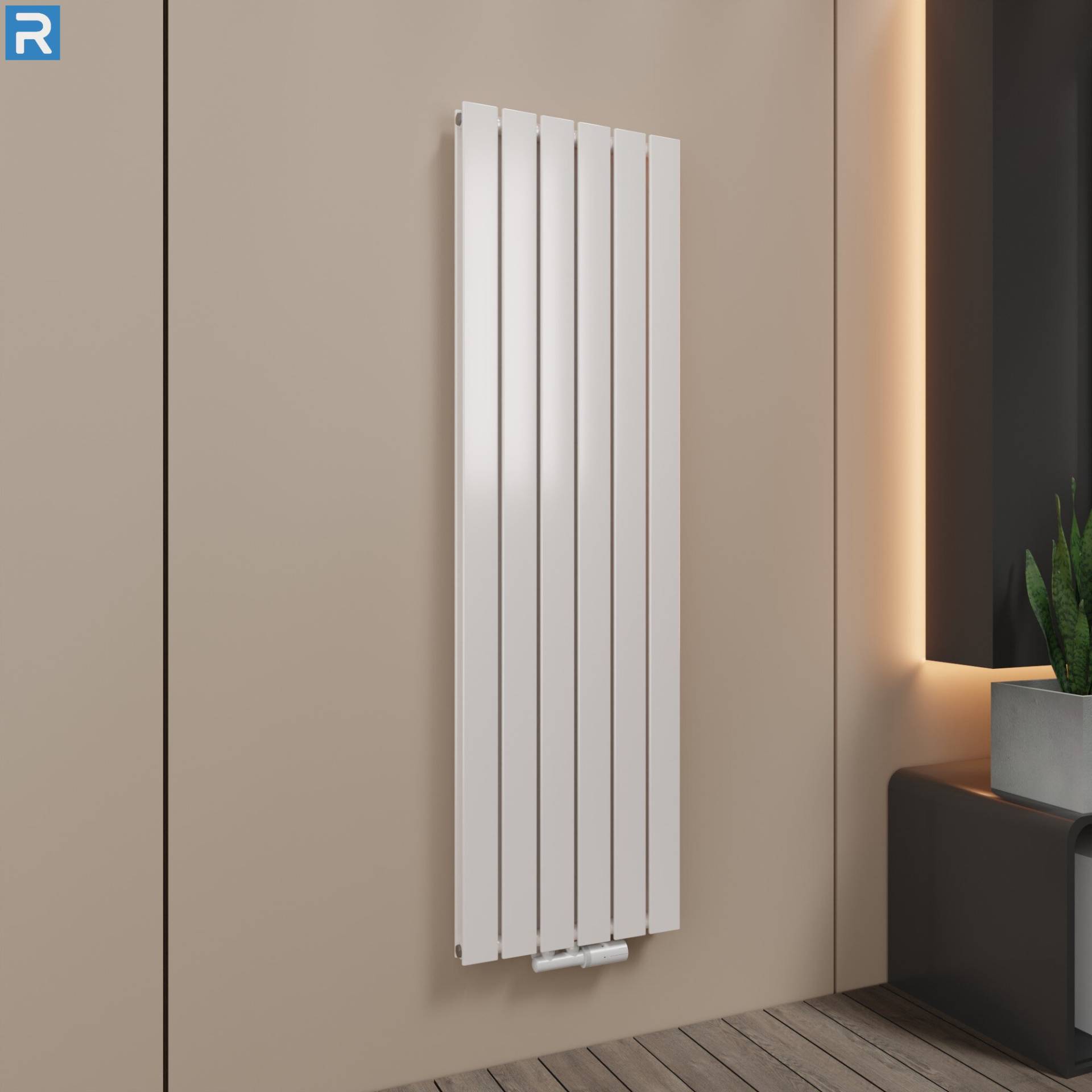 ROTHLER Paneelheizkörper Flachheizkörper Vertikal Doppellagig Weiß 46 x 160 cm mit Multiblock ROTHLER Paneelheizkörper Flachheizkörper Vertikal Doppellagig Weiß 46 x 160 cm mit Multiblock