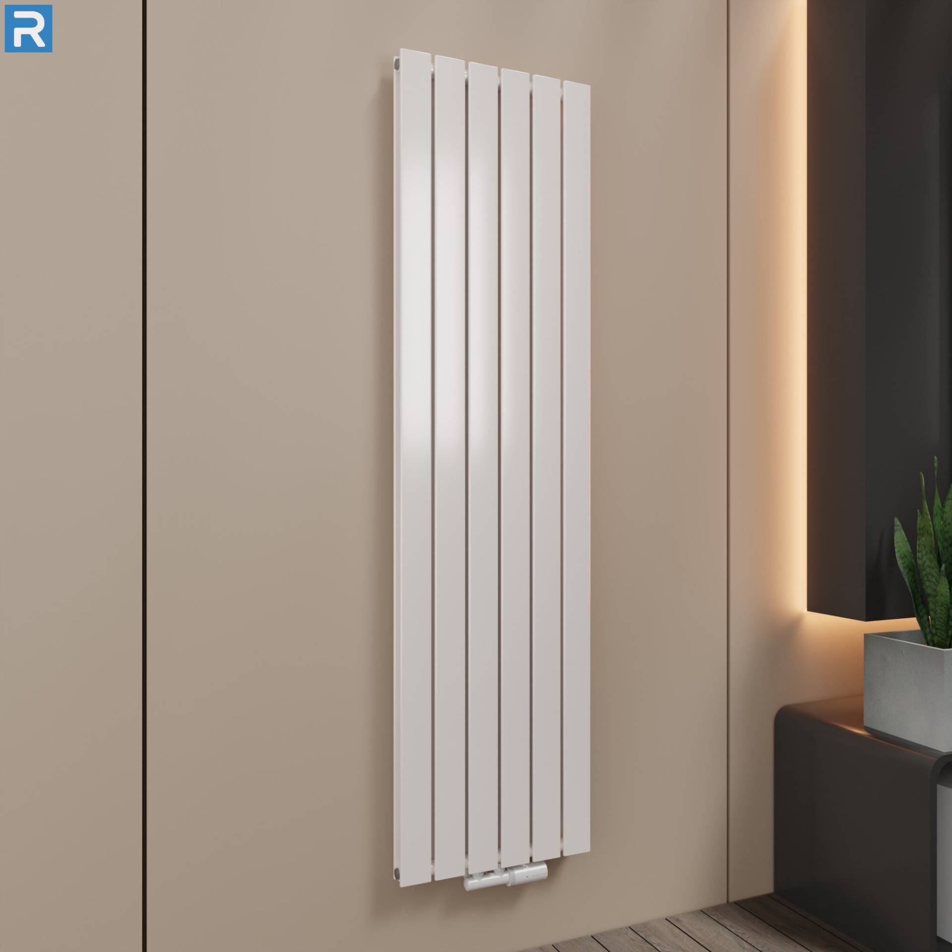 ROTHLER Paneelheizkörper Flachheizkörper Vertikal Doppellagig Weiß 46 x 180 cm mit Multiblock ROTHLER Paneelheizkörper Flachheizkörper Vertikal Doppellagig Weiß 46 x 180 cm mit Multiblock