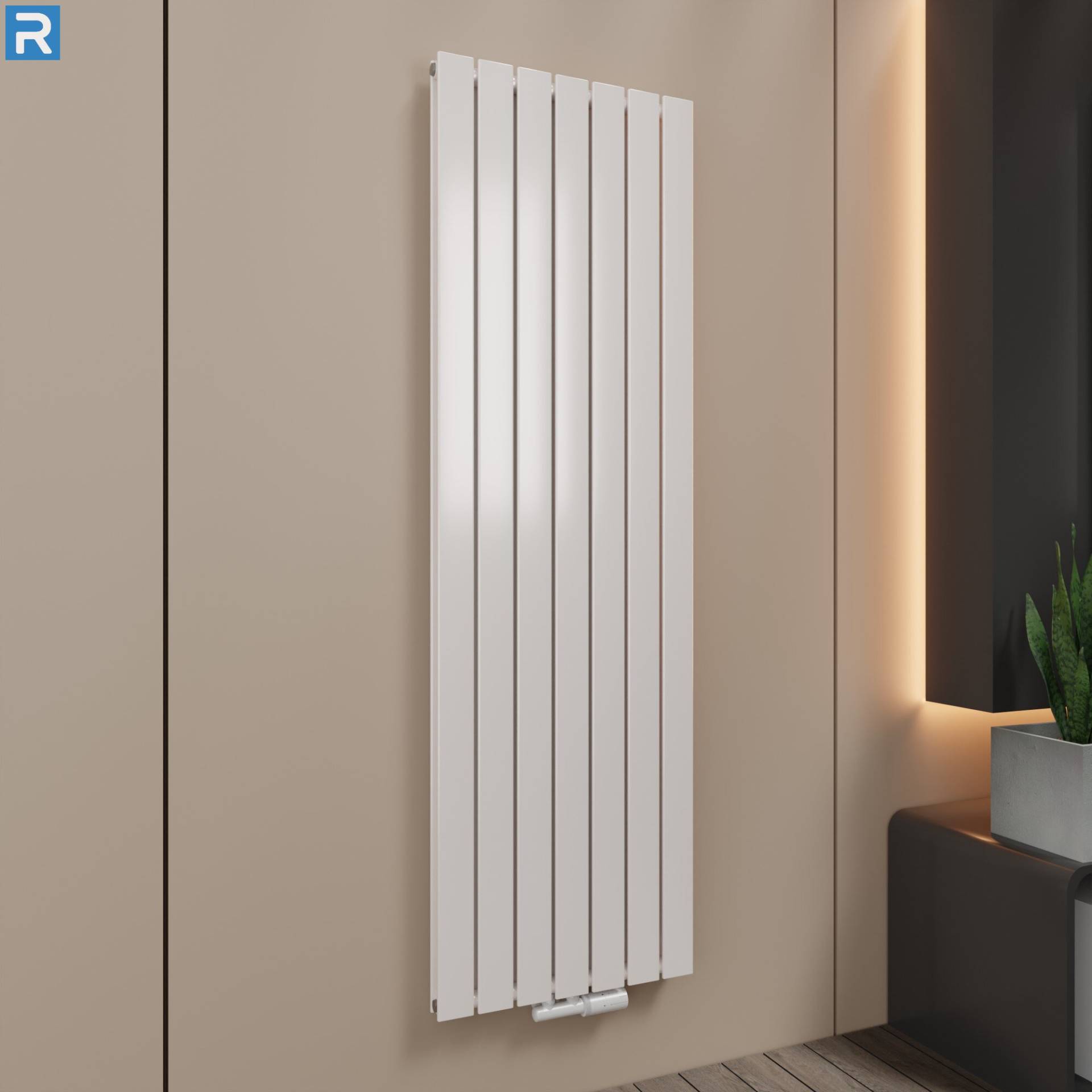 ROTHLER Paneelheizkörper Flachheizkörper Vertikal Doppellagig Weiß 53 x 180 cm mit Multiblock ROTHLER Paneelheizkörper Flachheizkörper Vertikal Doppellagig Weiß 53 x 180 cm mit Multiblock