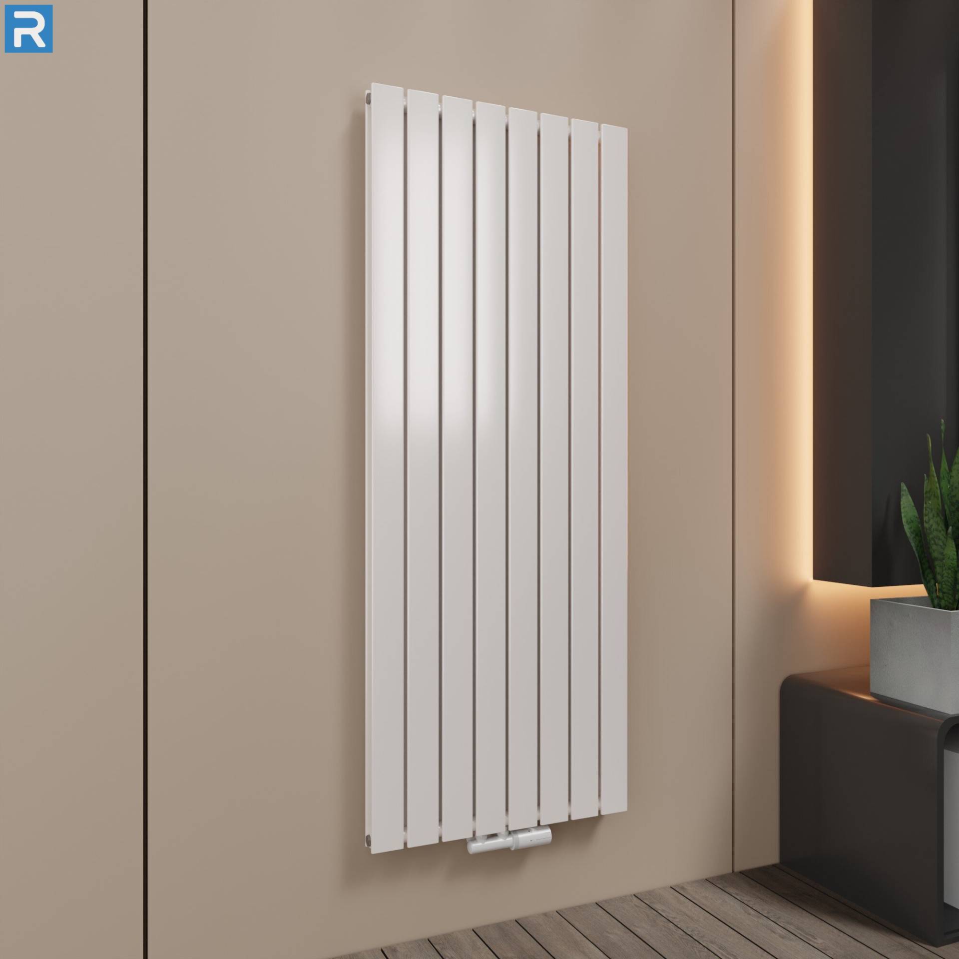 ROTHLER Paneelheizkörper Flachheizkörper Vertikal Doppellagig Weiß 61 x 160 cm mit Multiblock ROTHLER Paneelheizkörper Flachheizkörper Vertikal Doppellagig Weiß 61 x 160 cm mit Multiblock