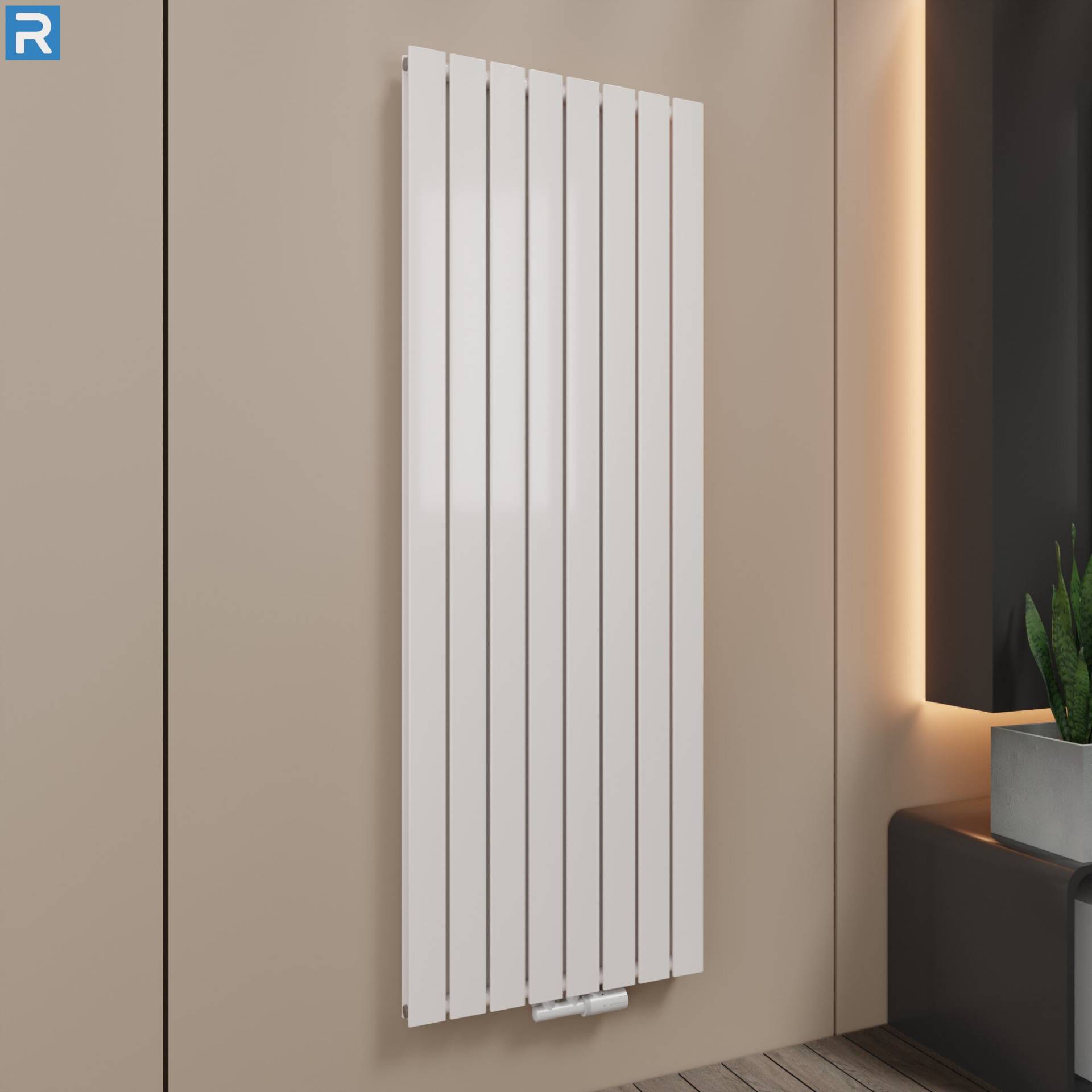 ROTHLER Paneelheizkörper Flachheizkörper Vertikal Doppellagig Weiß 61 x 180 cm mit Multiblock ROTHLER Paneelheizkörper Flachheizkörper Vertikal Doppellagig Weiß 61 x 180 cm mit Multiblock