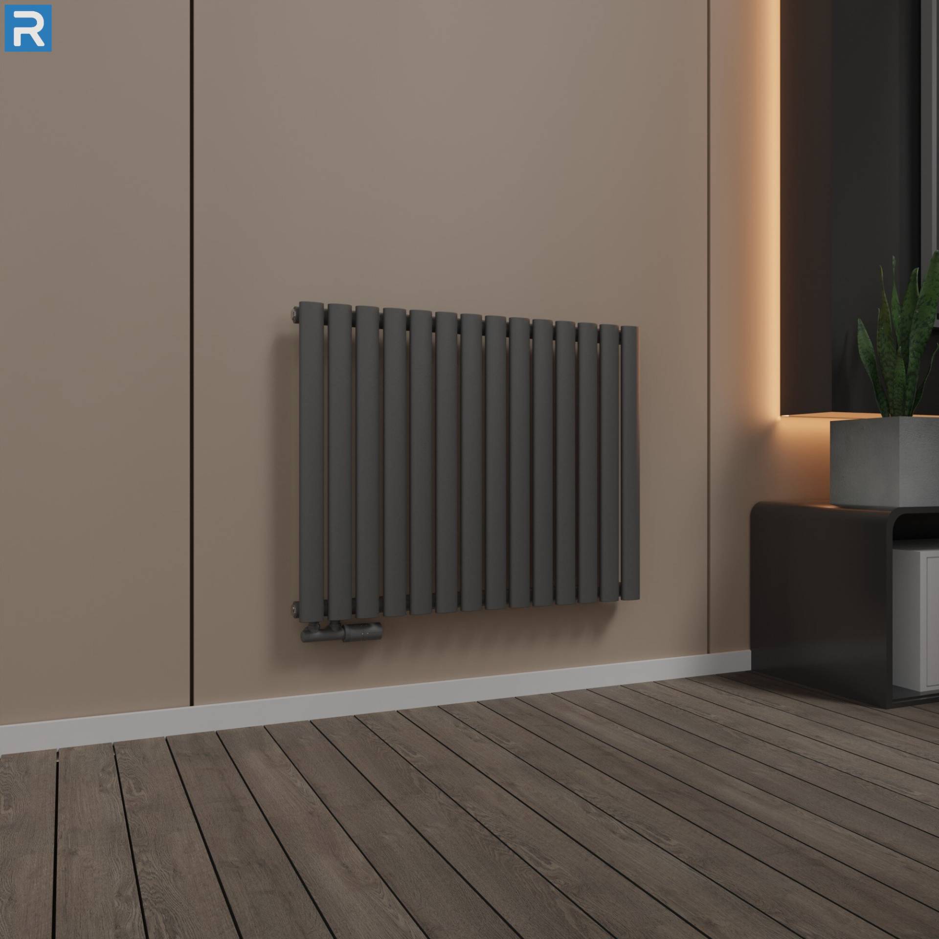 ROTHLER Paneelheizkörper Horizontal Einlagig Anthrazit 82,6 x 63,5 cm mit Multiblock ROTHLER Paneelheizkörper Horizontal Einlagig Anthrazit 82,6 x 63,5 cm mit Multiblock