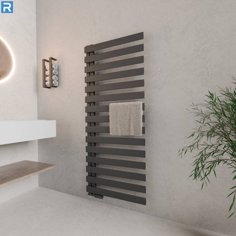 ROTHLER Premium Handtuchheizkörper Badheizkörper Anthrazit 60 x 160 cm mit Multiblock