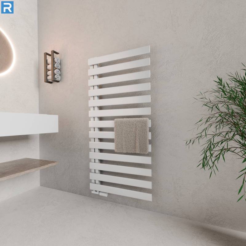 ROTHLER Premium Handtuchheizkörper Badheizkörper Weiß 60 x 140 cm mit Multiblock