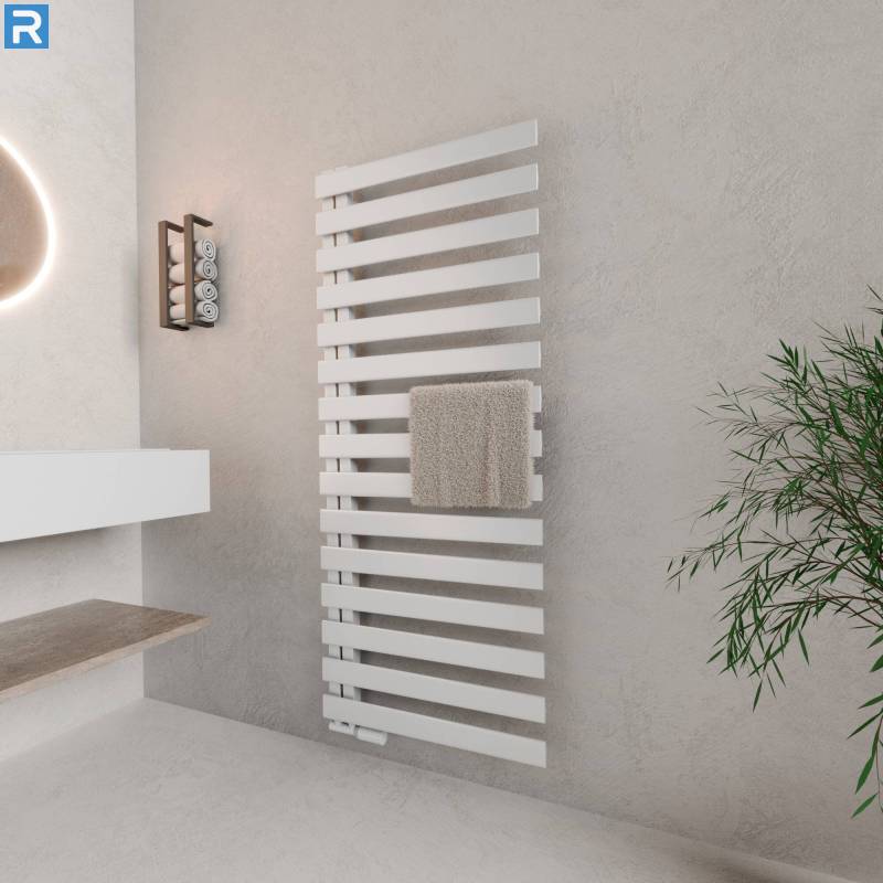 ROTHLER Premium Handtuchheizkörper Badheizkörper Weiß 60 x 160 cm mit Multiblock