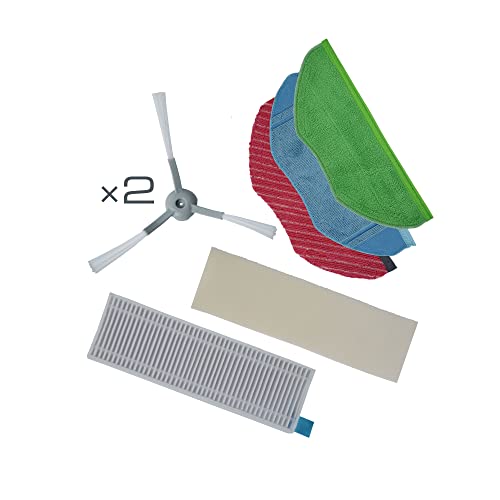 Rowenta ZR793000 X-Plorer Serie 95 Reinigungs-Set | kompatibel mit Saugroboter S95 | 1 Standardtuch | 1 Wischtuch | 1 Mikrofasertuch "Allergen" | 2 Seitenbürsten | 1 Hochleistungsfilter von Rowenta